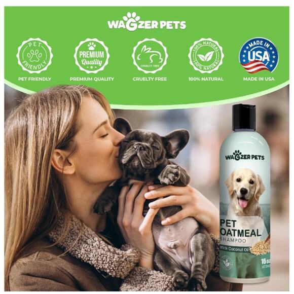 Oatmeal Dog Shampoo with Coconut Oil / Soothing Dog Shampoo for Itching (3-PK) - Picture 4 of 7